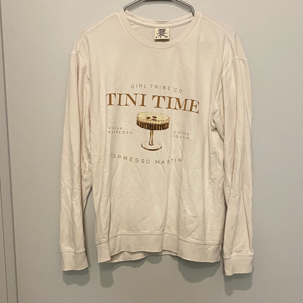 Cream Graphic Sweatshirt